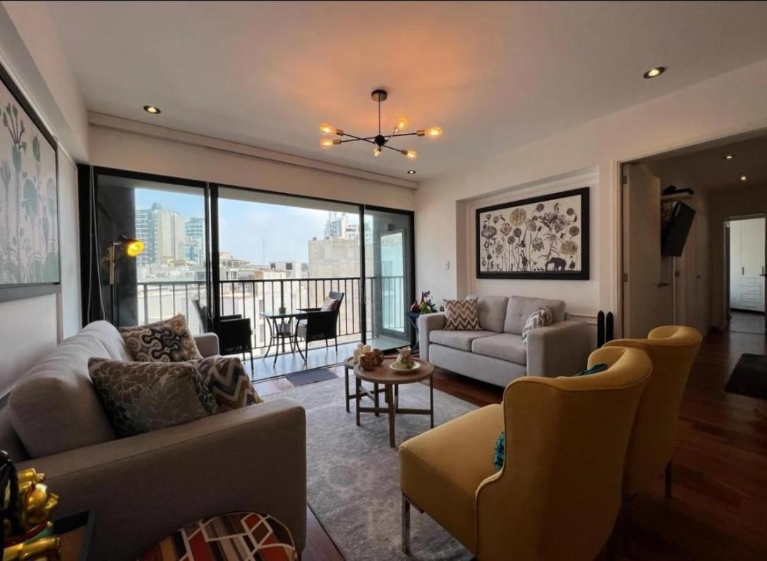 Exclusivo Y Moderno Depa En Miraflores Vista Al Mar Y A La Ciudad Amoblado Apartments 利马 外观 照片